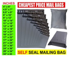 Grey Mailing Bags All Sizes