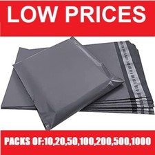 GREY MAILING BAGS STRONG POLY